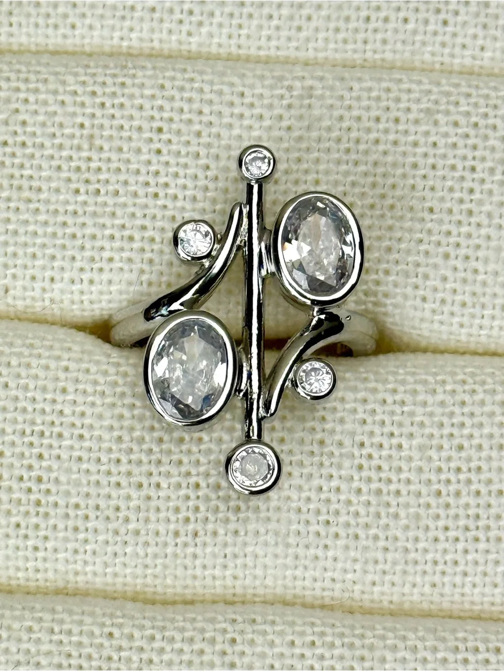 Sterling Silver Modern Sculpture Ring